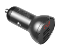 Baseus ładowarka samochodowa 2x USB 4,8A 24W z LCD - 1502066 - zdjęcie 4